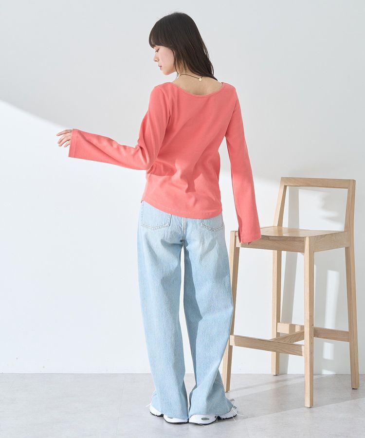 earth music&ecology「2WAYネックリブプルオーバー」|Tシャツ・カットソー|