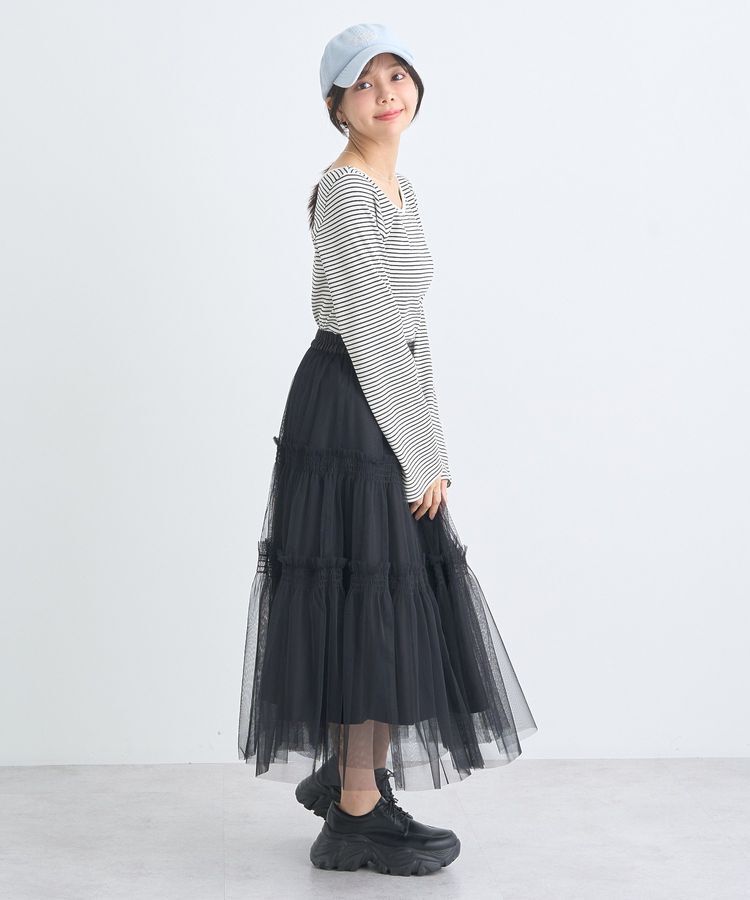 earth music&ecology「2WAYネックリブプルオーバー」|Tシャツ・カットソー|