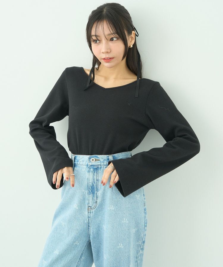 earth music&ecology「2WAYネックリブプルオーバー」|Tシャツ・カットソー|