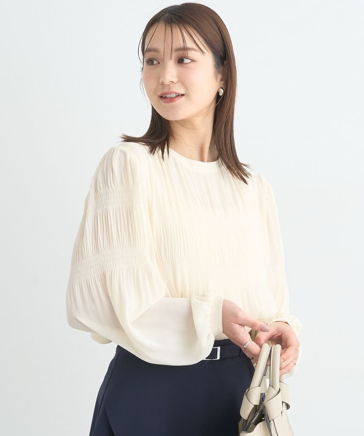 earth music&ecology「マジョリカプリーツブラウス」|シャツ・ブラウス|