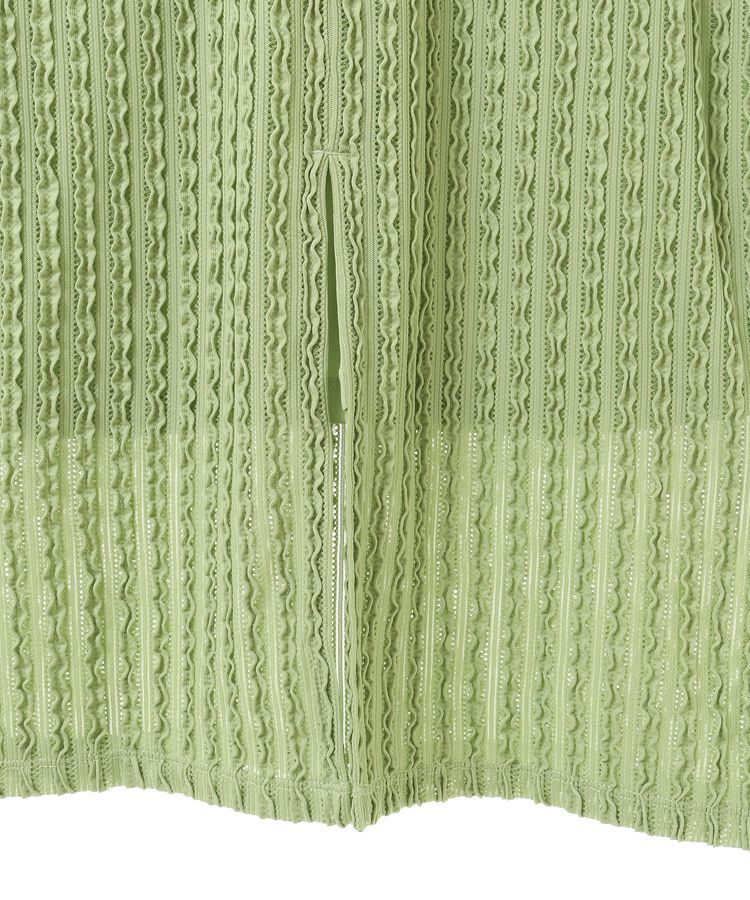 earth music&ecology「ベルティカルフリルナロースカート」|タイト|