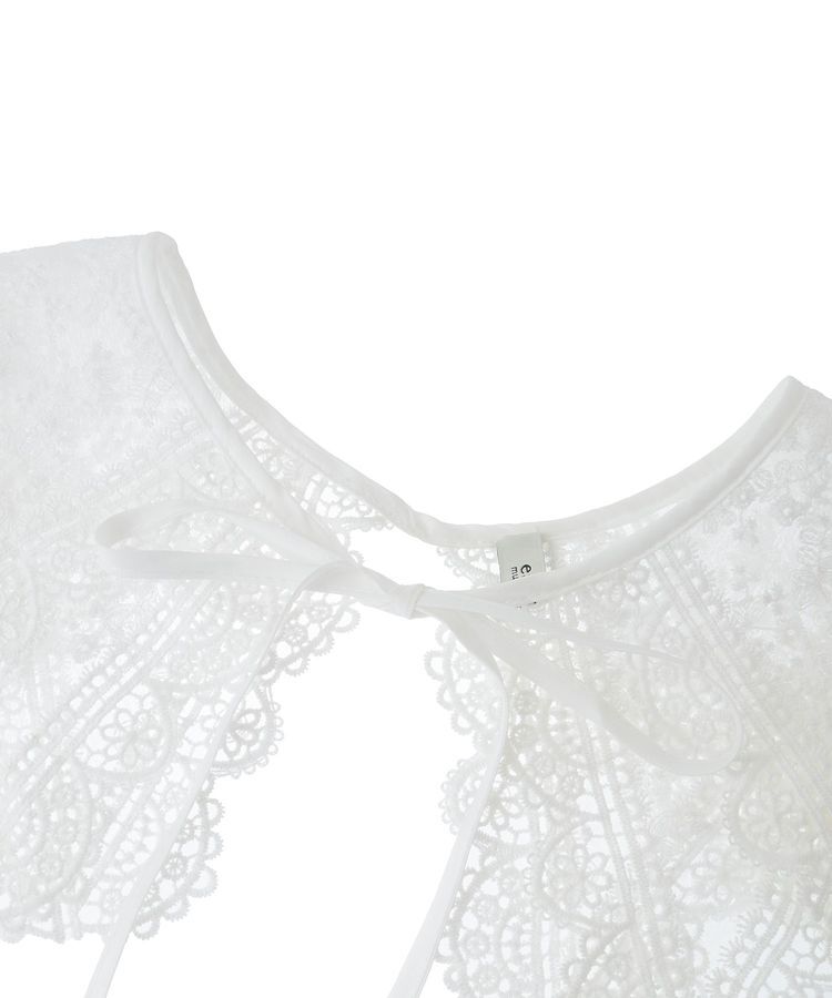 earth music&ecology「シアー刺繍レース付け襟」|その他|