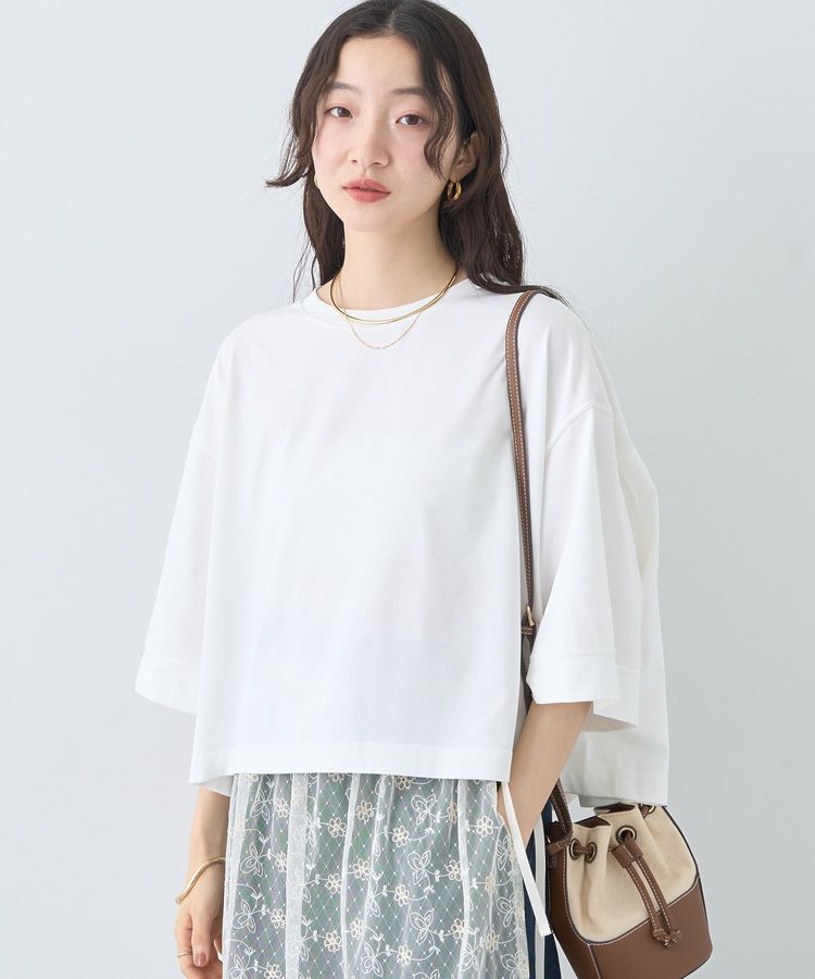 earth music&ecology「バックギャザーTee」|Tシャツ・カットソー|