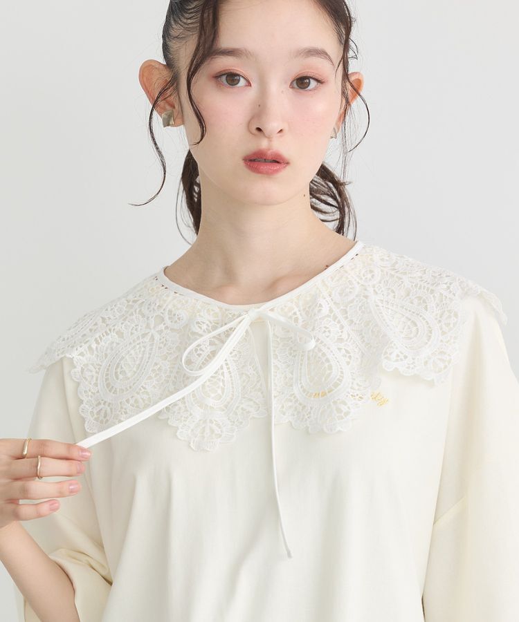 earth music&ecology「スカラップレース付け襟」|その他|