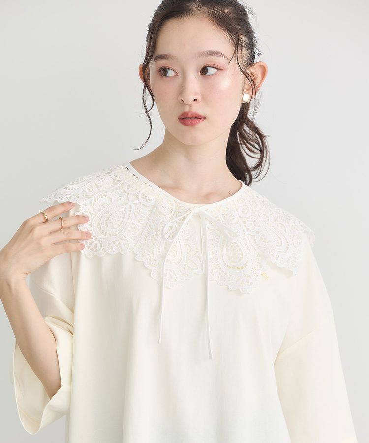 earth music&ecology「スカラップレース付け襟」|その他|