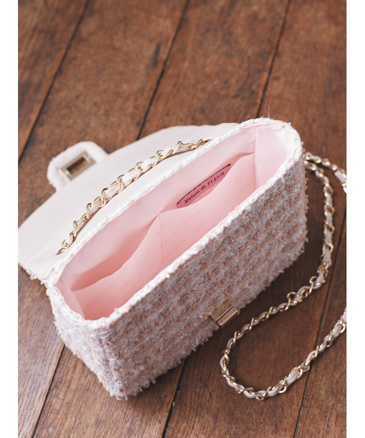 Maison de FLEUR「ツイードミニショルダーバッグ」|ショルダー・メッセンジャー|