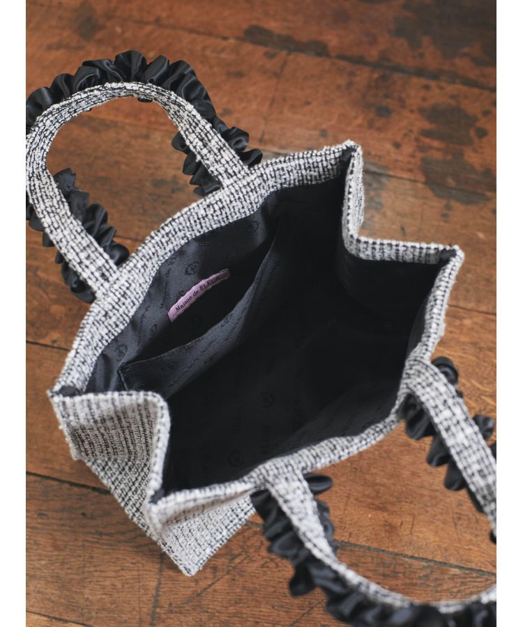 Maison de FLEUR「EC限定ツイードスクエアトートSバッグ」|トートバッグ|