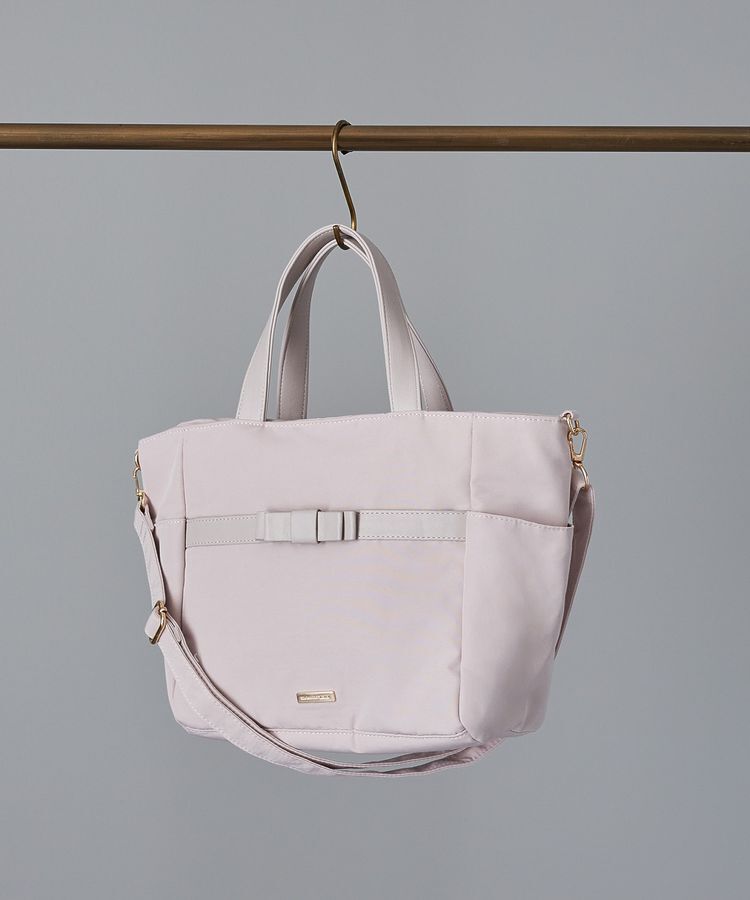 Maison de FLEUR「撥水加工マルチポケット2Wayトートバッグ」|トートバッグ|ピンクベージュ