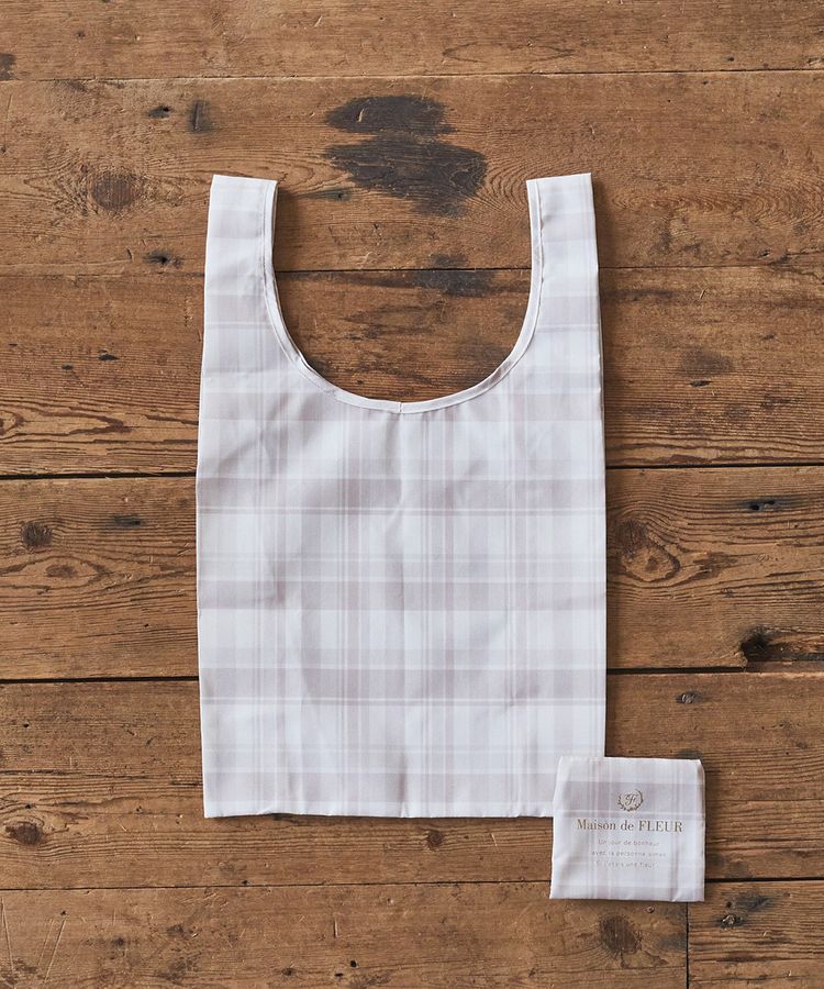 Maison de FLEUR「チェックプリントエコバッグ」|その他|