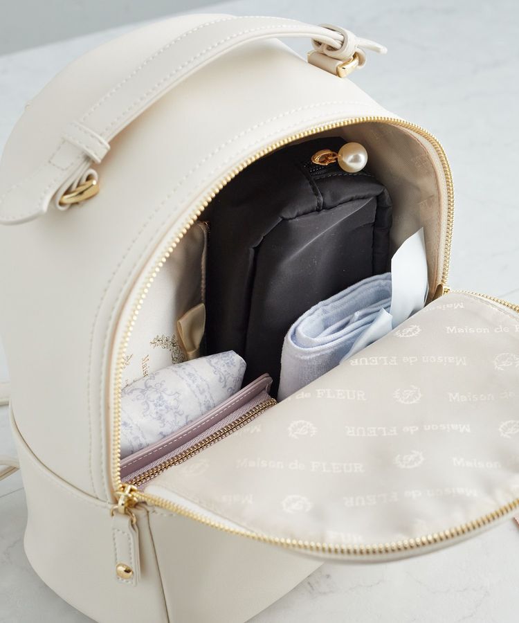 Maison de FLEUR「リボンMリュック」|リュック|