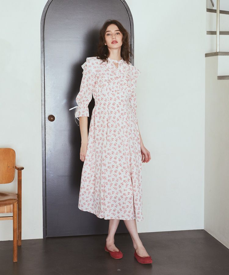 Maison de FLEUR Petite Robe「フラワープリントワンピース」|ワンピース|
