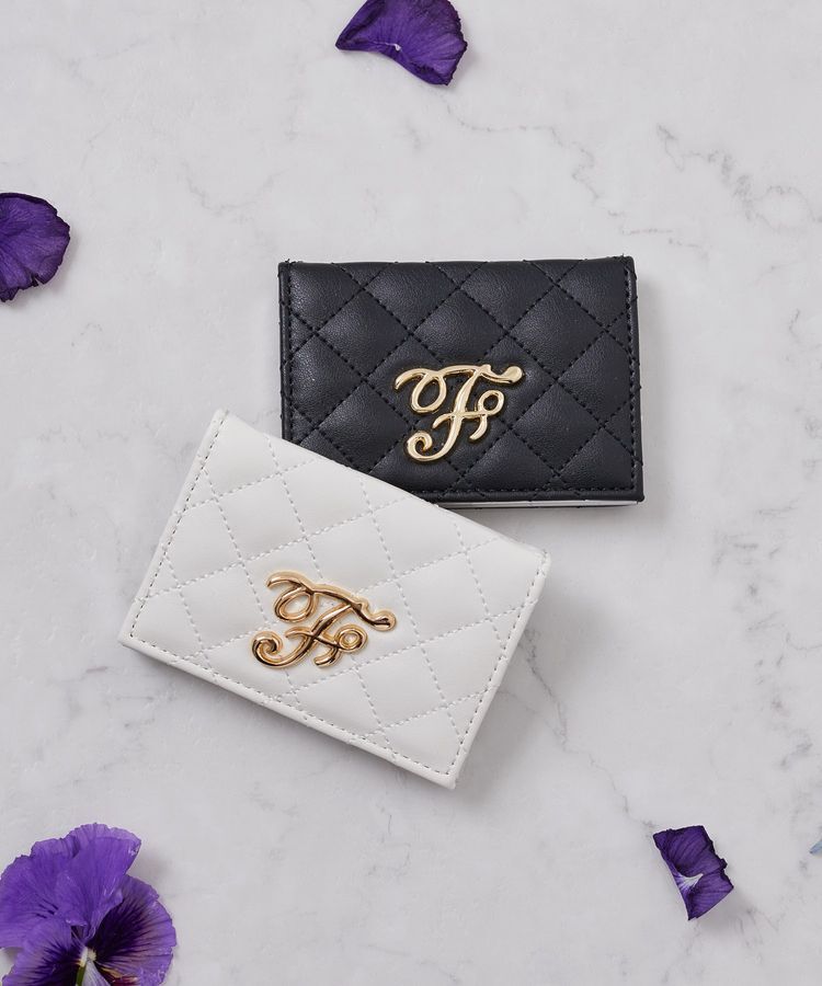Maison de FLEUR「Fロゴキルトカードケース」|財布|