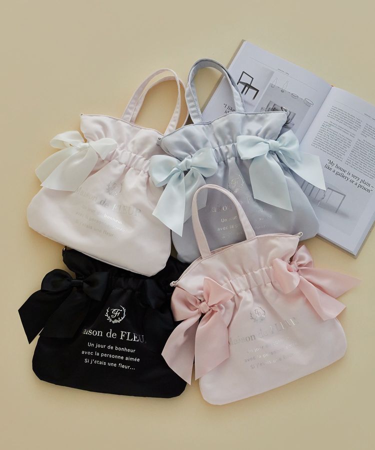 Maison de FLEUR「ダブルリボン2Wayトートバッグ」|トートバッグ|