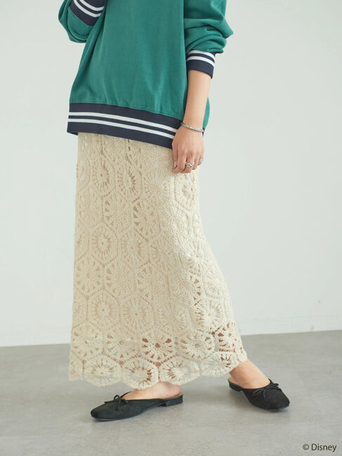  「シルエットレーススカート/Mickey」|スカート|