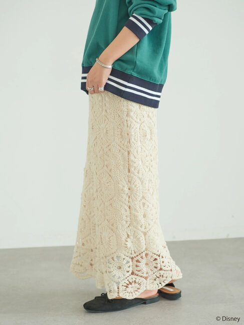  「シルエットレーススカート/Mickey」|スカート|