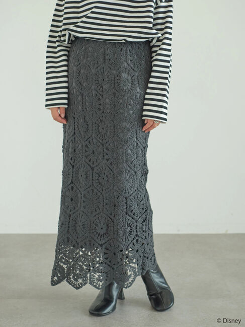  「シルエットレーススカート/Mickey」|スカート|