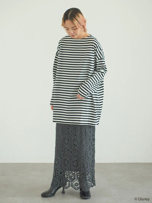  「シルエットレーススカート/Mickey」|スカート|