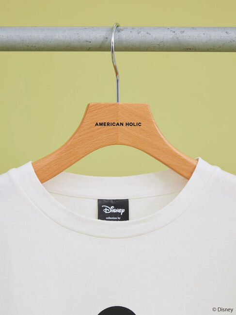  「裾フリンジ半袖カットプルオーバー/Mickey」|Tシャツ・カットソー|