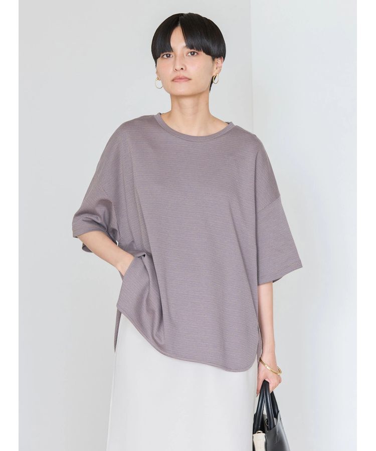 AMERICAN HOLIC「接触冷感裾ラウンドカットプルオーバー」|Tシャツ・カットソー|