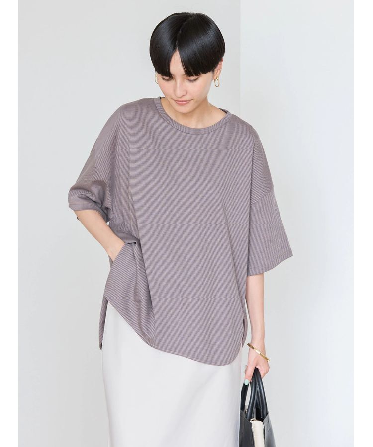 AMERICAN HOLIC「接触冷感裾ラウンドカットプルオーバー」|Tシャツ・カットソー|