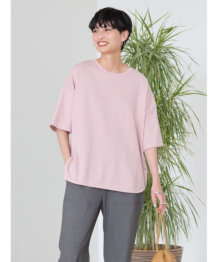 AMERICAN HOLIC「接触冷感裾ラウンドカットプルオーバー」|Tシャツ・カットソー|