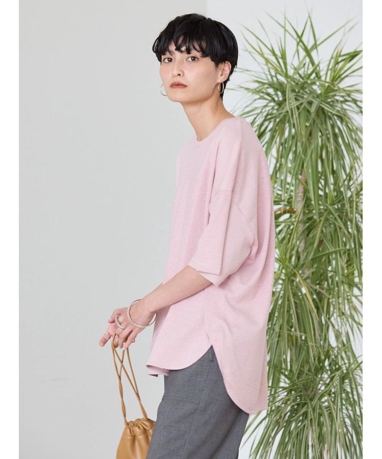 AMERICAN HOLIC「接触冷感裾ラウンドカットプルオーバー」|Tシャツ・カットソー|