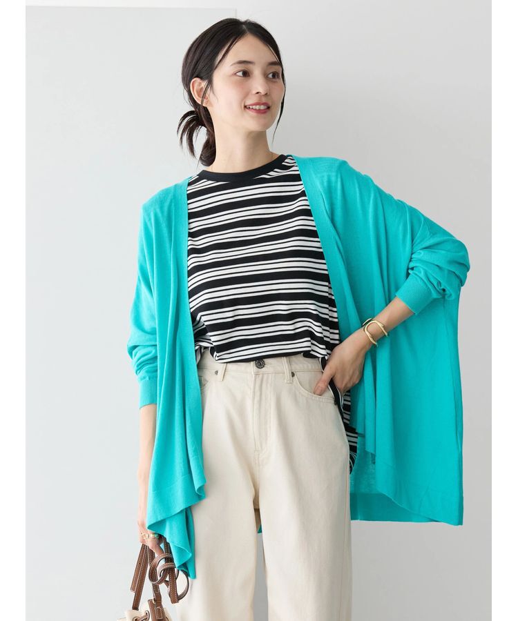 AMERICAN HOLIC「UVカットニュアンスニットカーディガン」|カーディガン|Sax