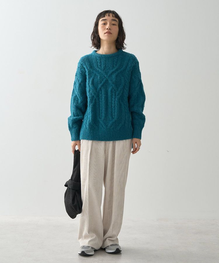 AMERICAN HOLIC「ローゲージアラン柄ニットプルオーバー」|ニット・セーター|