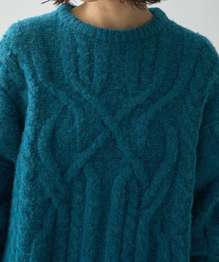 AMERICAN HOLIC「ローゲージアラン柄ニットプルオーバー」|ニット・セーター|