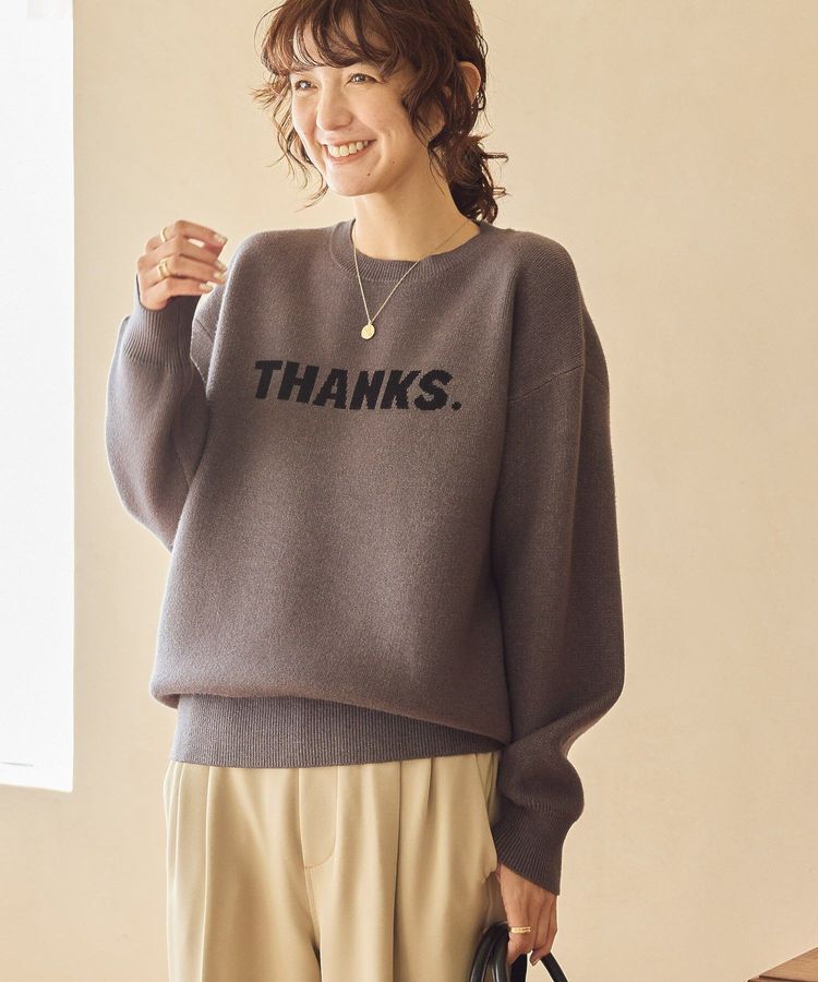 AMERICAN HOLIC「バイパチTHANKS.ジャガードニットプルオーバー」|ニット・セーター|