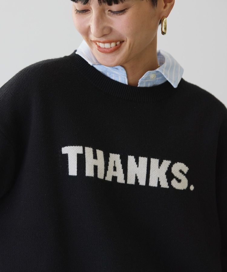 AMERICAN HOLIC「バイパチTHANKS.ジャガードニットプルオーバー」|ニット・セーター|
