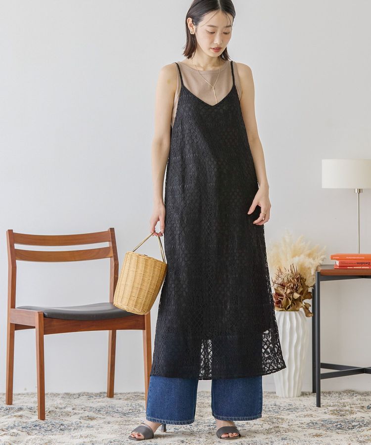 AMERICAN HOLIC「レースキャミロングワンピース」|ワンピース|