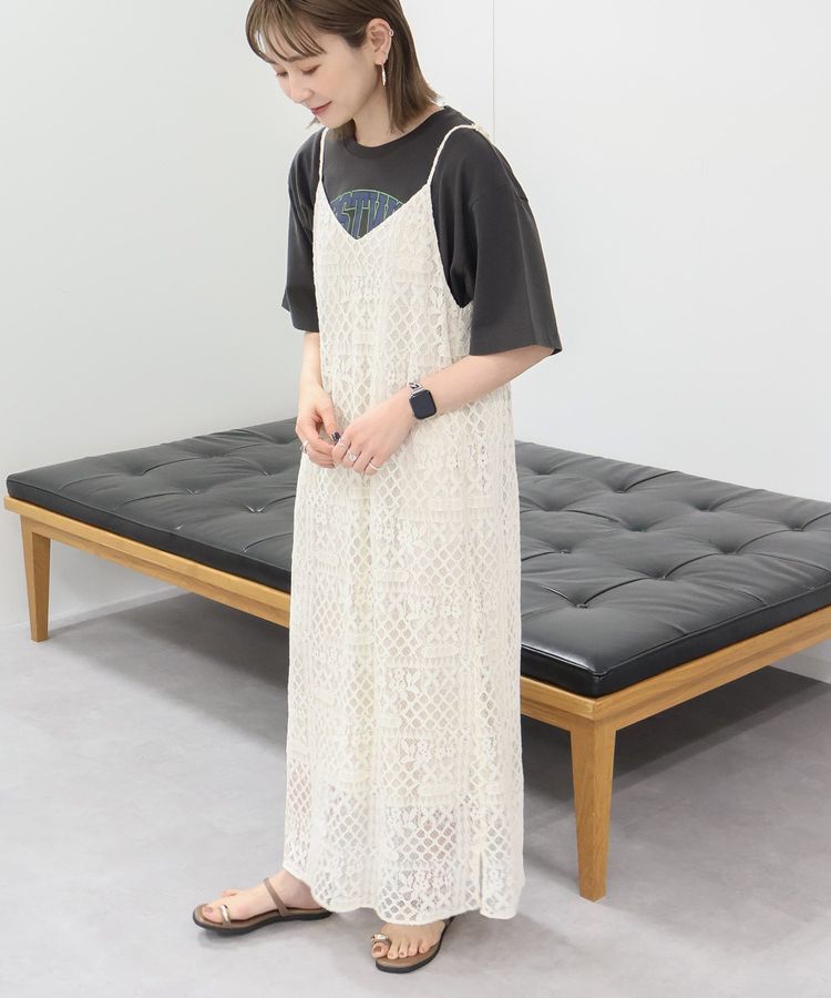 AMERICAN HOLIC「レースキャミロングワンピース」|ワンピース|
