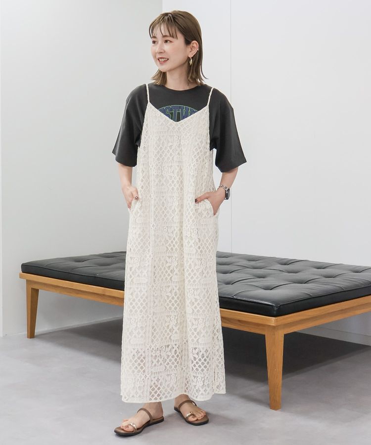AMERICAN HOLIC「レースキャミロングワンピース」|ワンピース|