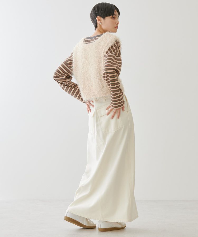 AMERICAN HOLIC「【選べる丈2サイズ】前後2wayシャギーベスト」|ベスト・ジレ|