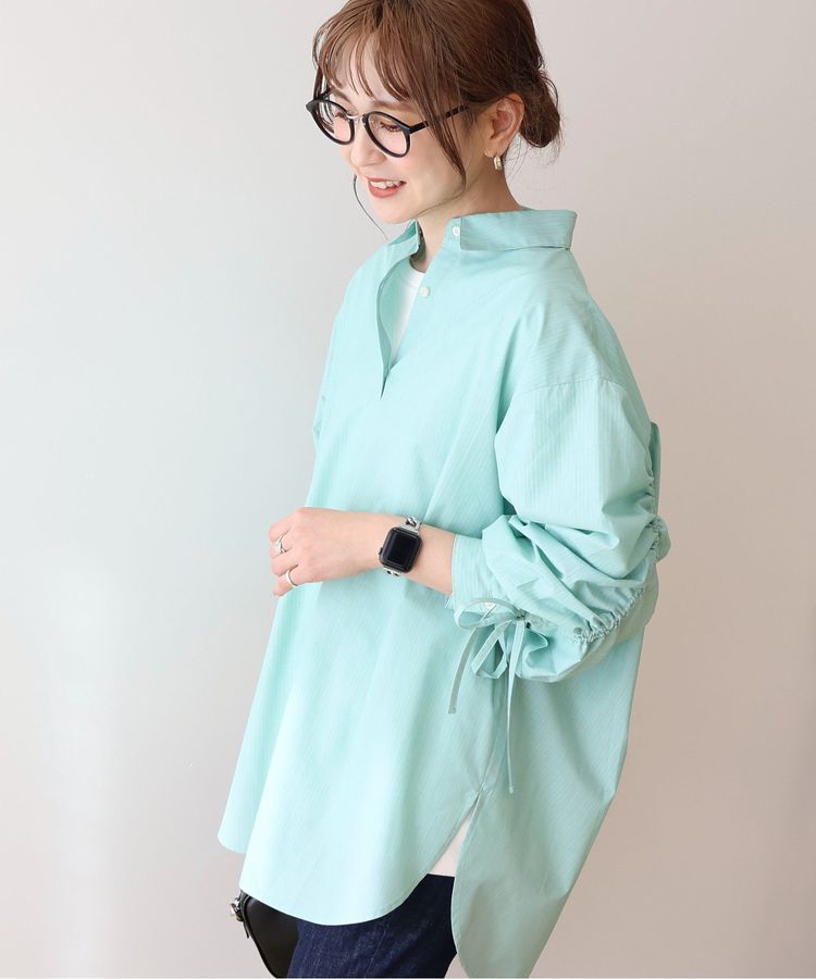 AMERICAN HOLIC「イージーケアバックギャザーリボンシャツ」|シャツ・ブラウス|