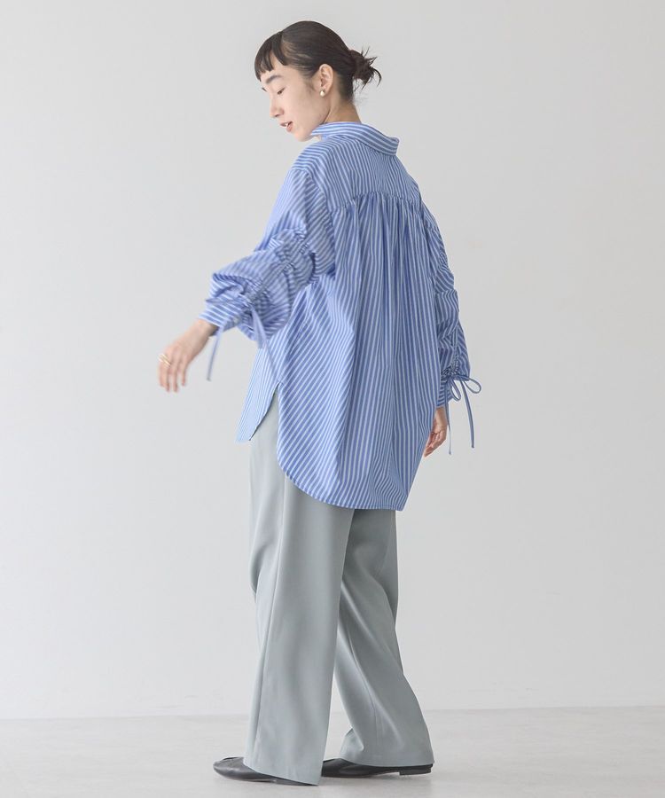 AMERICAN HOLIC「イージーケアバックギャザーリボンシャツ」|シャツ・ブラウス|