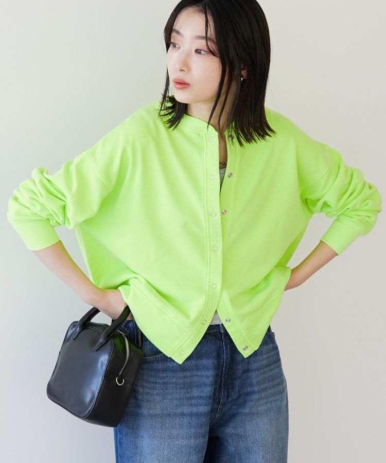 AMERICAN HOLIC「ネオンカラーピグメント裏毛カーディガン」|カーディガン|