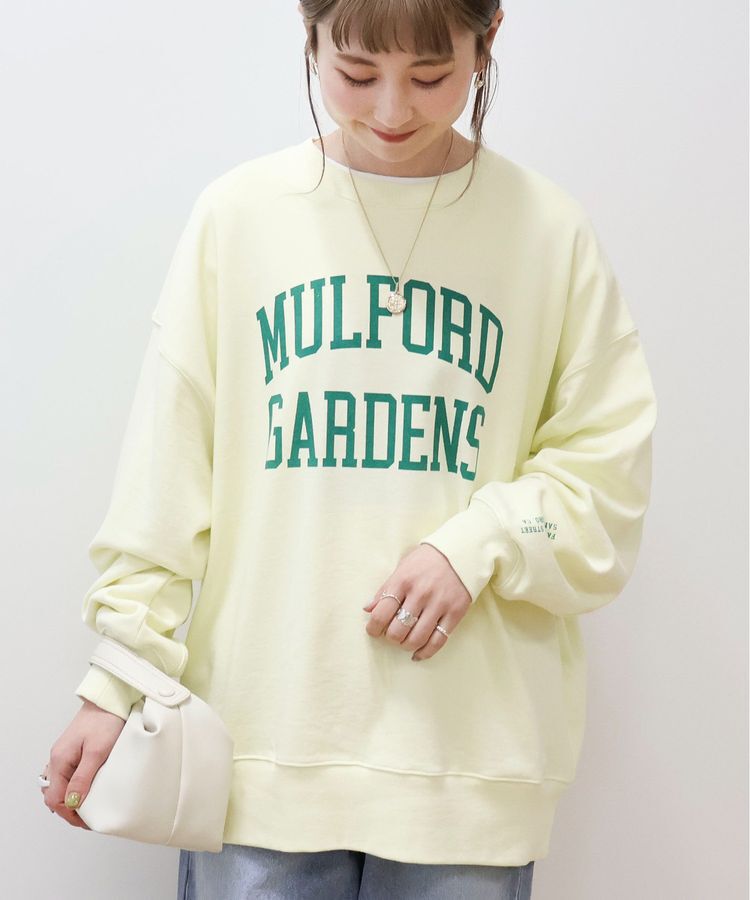 AMERICAN HOLIC「カレッジロゴ裏毛プルオーバー」|スウェット・ジャージ|Light yellow