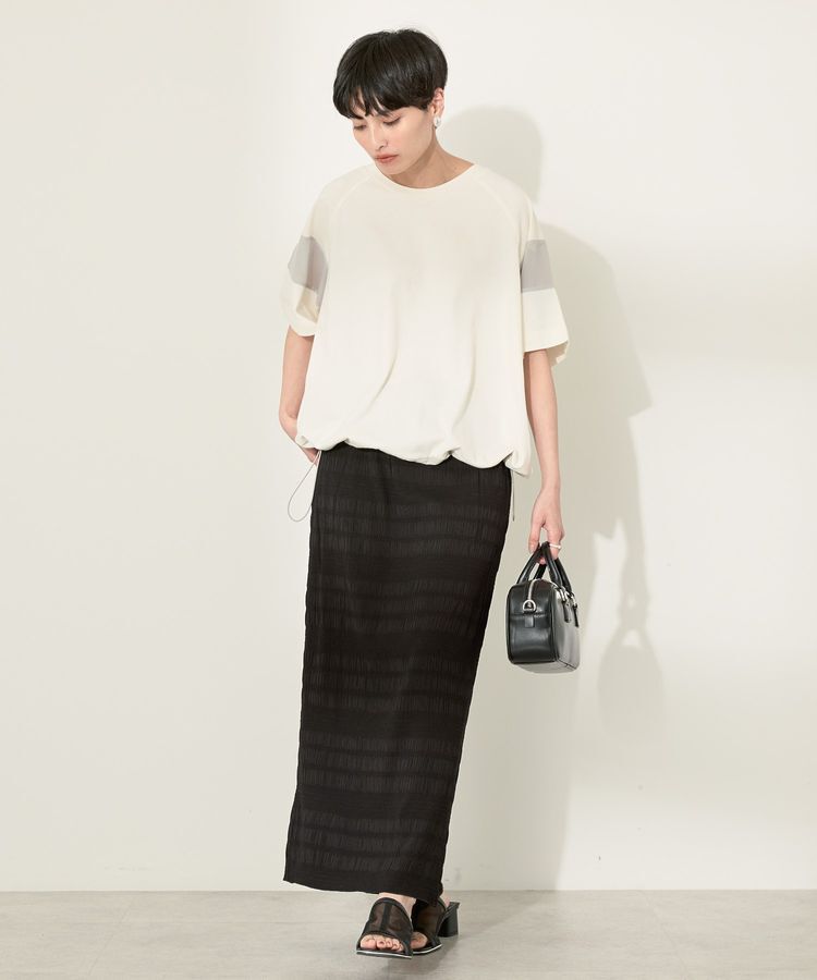 AMERICAN HOLIC「シャーリングタイトスカート」|タイト|