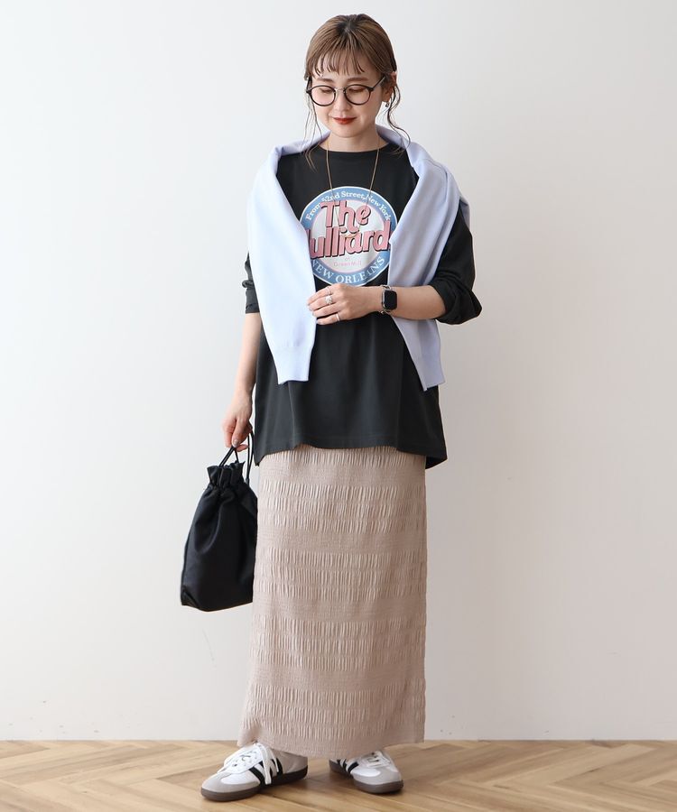 AMERICAN HOLIC「シャーリングタイトスカート」|タイト|