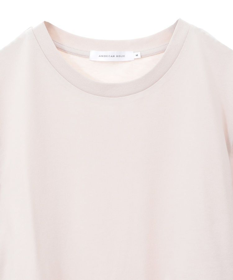 AMERICAN HOLIC「異素材切替ペプラムプルオーバー」|Tシャツ・カットソー|