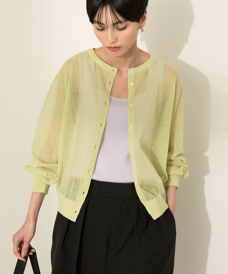 AMERICAN HOLIC「シアークルーネックニットカーディガン」|カーディガン|