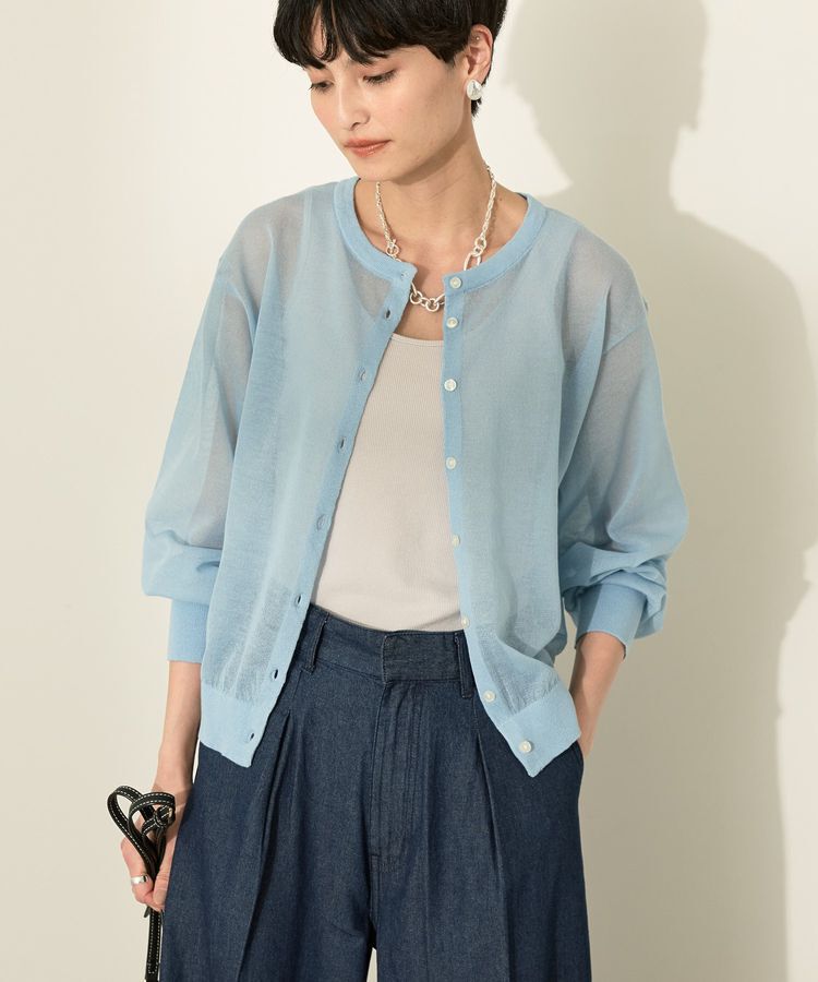 AMERICAN HOLIC「シアークルーネックニットカーディガン」|カーディガン|