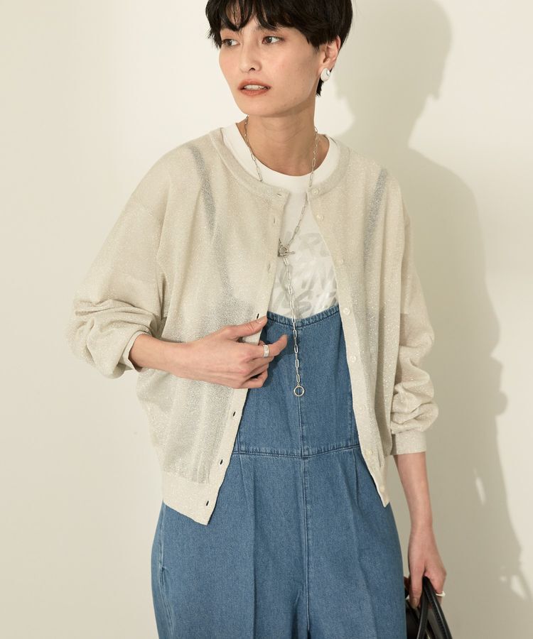 AMERICAN HOLIC「シアークルーネックニットカーディガン」|カーディガン|Silver