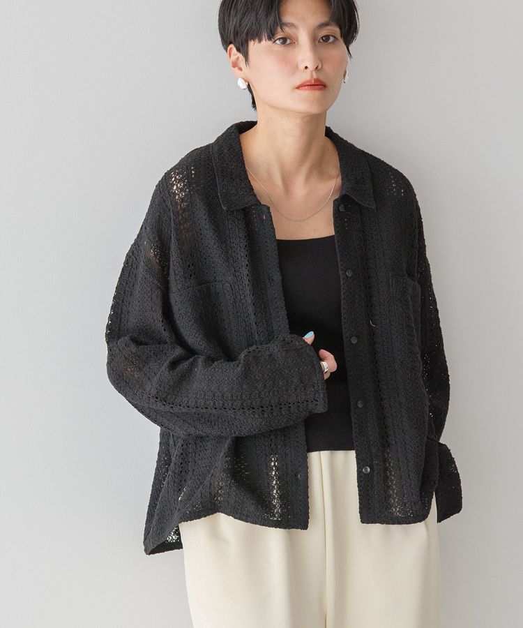 AMERICAN HOLIC「Wポケットレースシャツ」|シャツ・ブラウス|