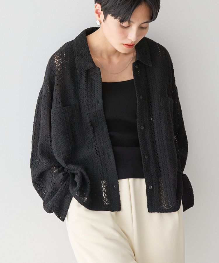 AMERICAN HOLIC「Wポケットレースシャツ」|シャツ・ブラウス|