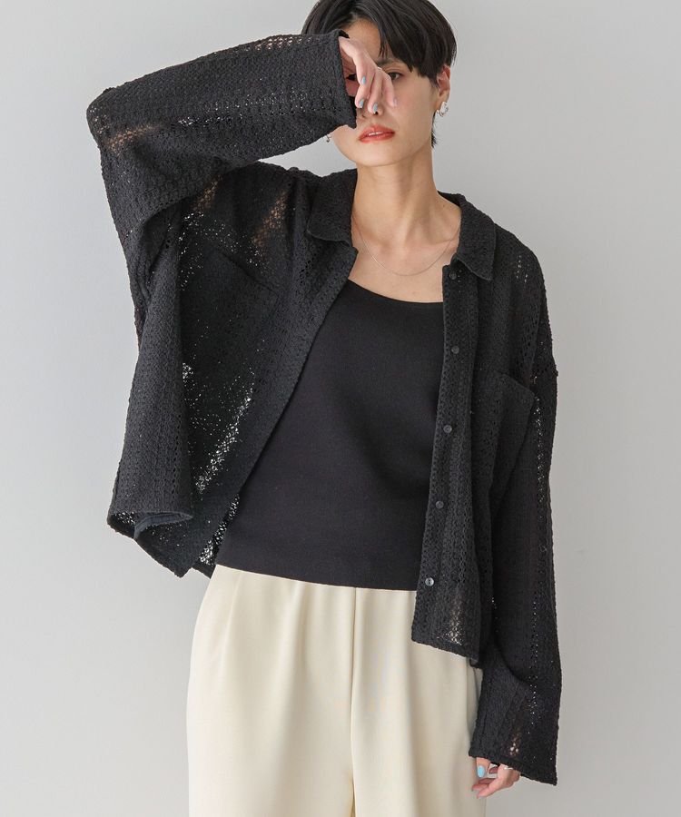 AMERICAN HOLIC「Wポケットレースシャツ」|シャツ・ブラウス|