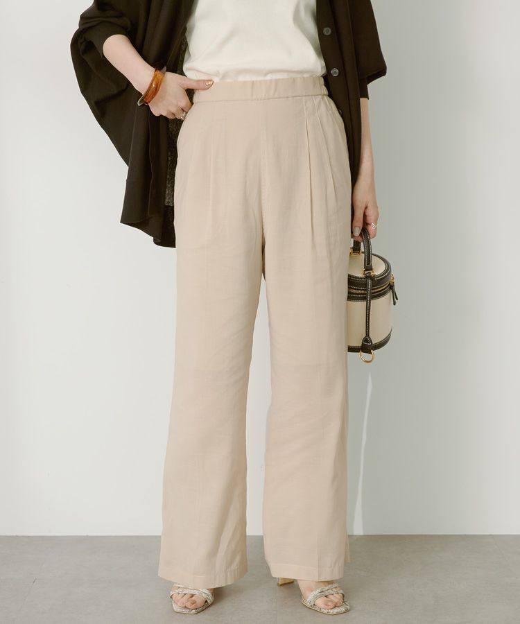 AMERICAN HOLIC「センタープレスシアースラックスパンツ」|その他|Beige