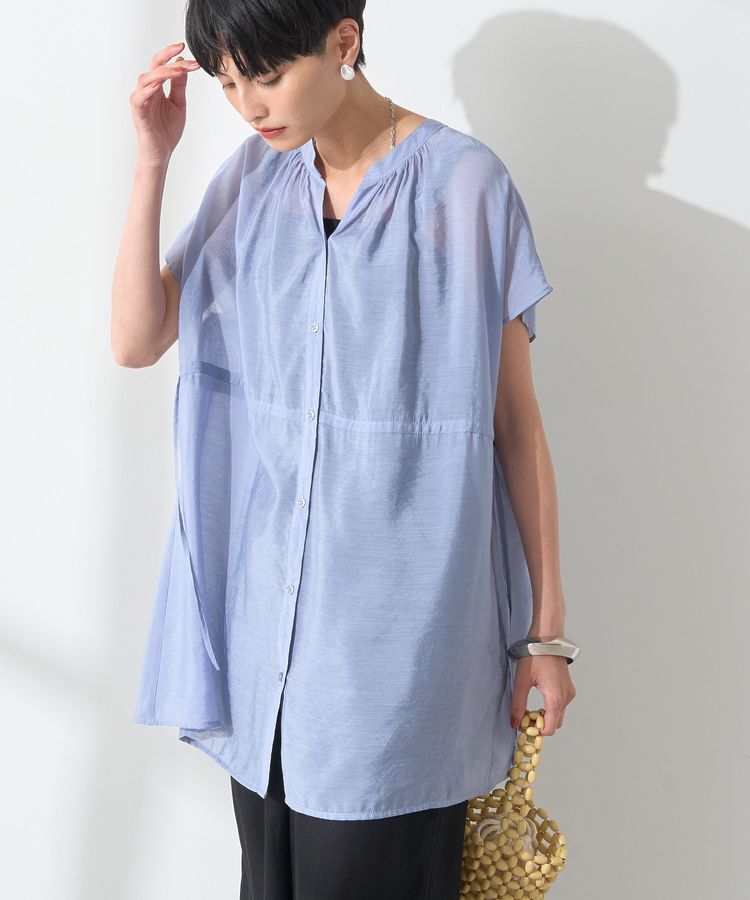 AMERICAN HOLIC「ウエストドロストフレンチスリーブブラウス」|シャツ・ブラウス|